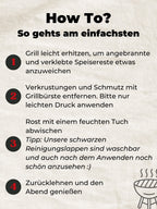 Grillbürste Messing für Gussrost & Grillrost Reinigung - Gusseisen Reiniger