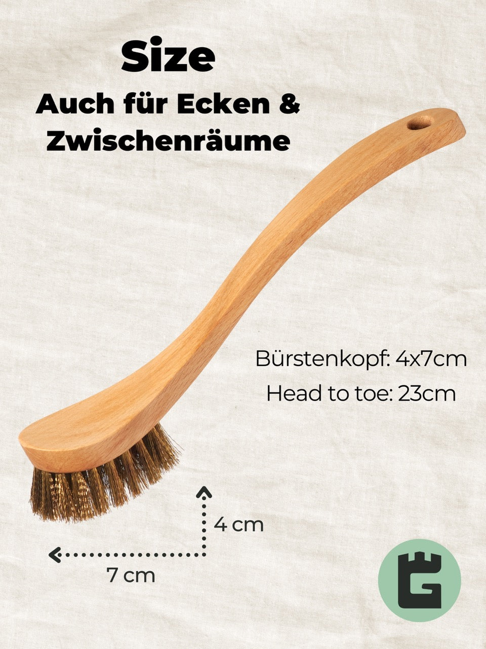 B-Ware Grillbürste Messing für Gussrost & Grillrost