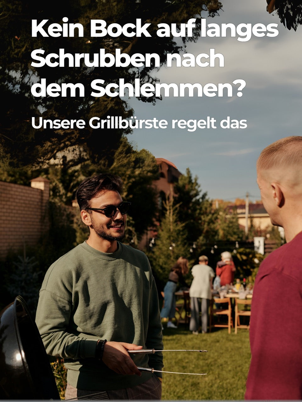 B-Ware Grillbürste Messing für Gussrost & Grillrost