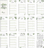 Paarplaner Eukalyptus - 3 Spalten Familienkalender Wandkalender 2024 - Grünschloss