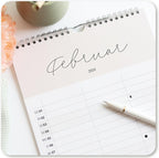 Paarplaner Skandinavisch - 3 Spalten Familienkalender Wandkalender 2024 - Grünschloss