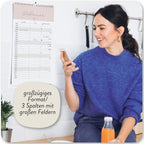 Paarplaner Skandinavisch - 3 Spalten Familienkalender Wandkalender 2024 - Grünschloss