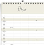 Familienplaner 2024 5 Spalten A3 - XXL Familienkalender 5 Spalten (Skandinavisch) - Grünschloss