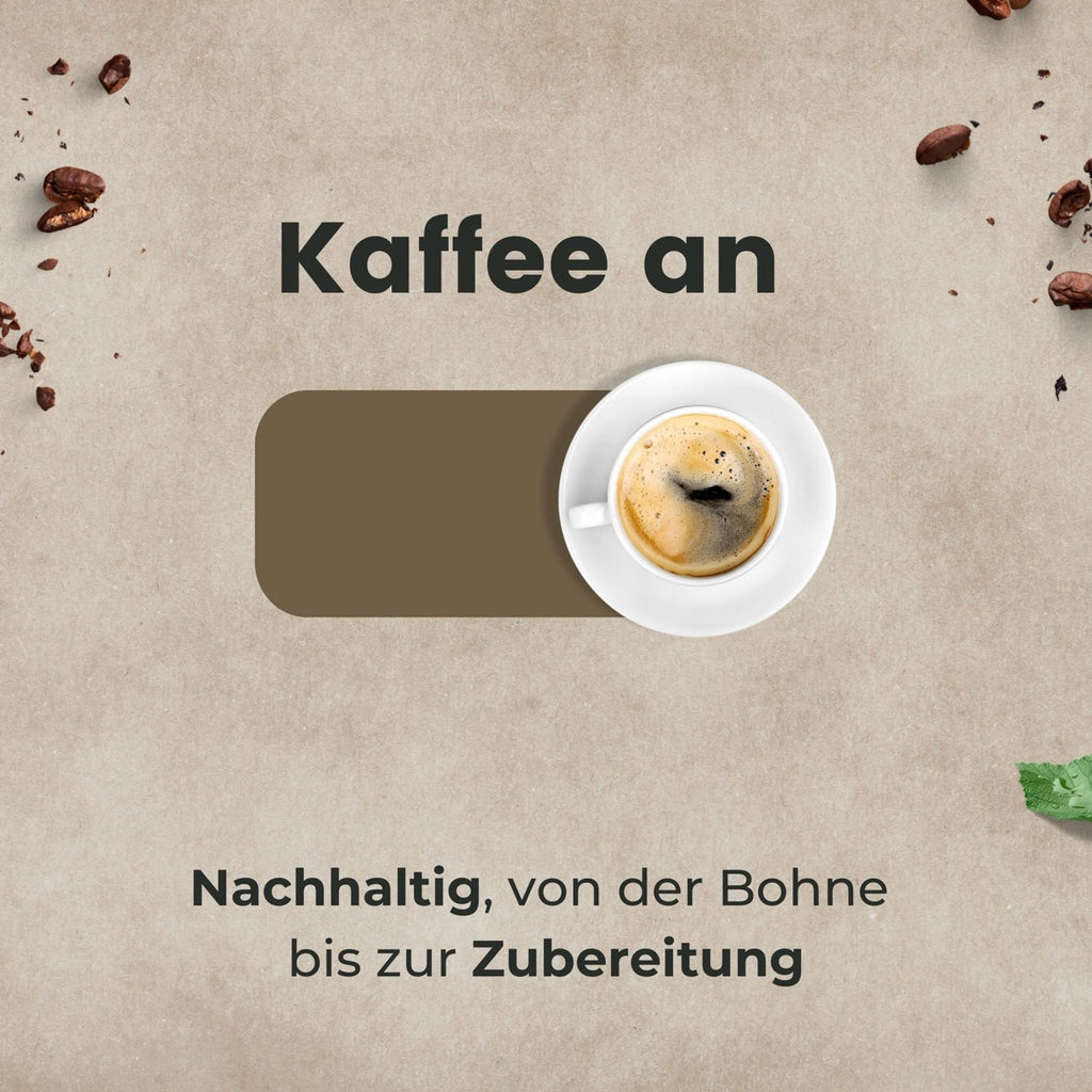 Kaffee an - nachhaltig von der Bohne bis zur zubereitung mit wiederverwendbaren Dauerfiltern Größe 4