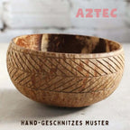 Kokosnuss Schale Aztec Design (M)