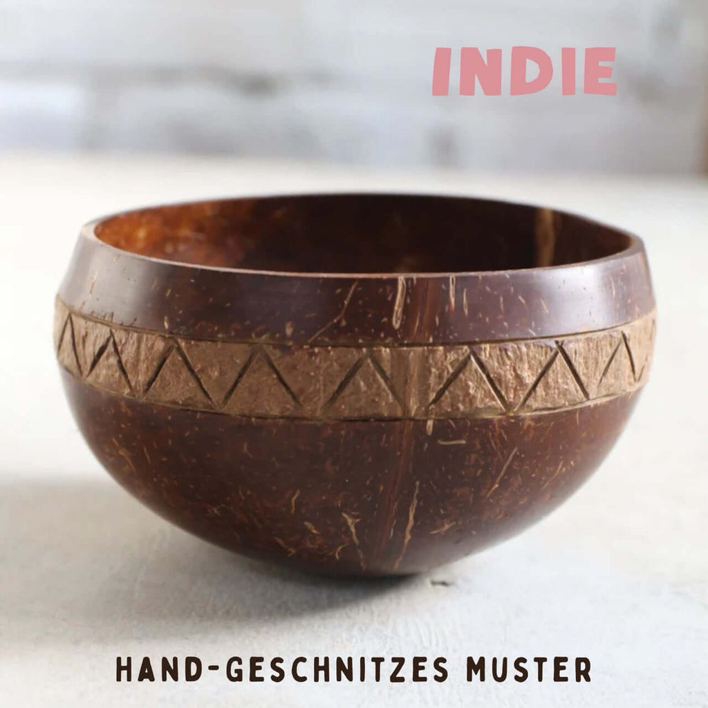 3x Kokosnuss Schalen Set Boho (XL) + Indie (M) + Aztec (M)