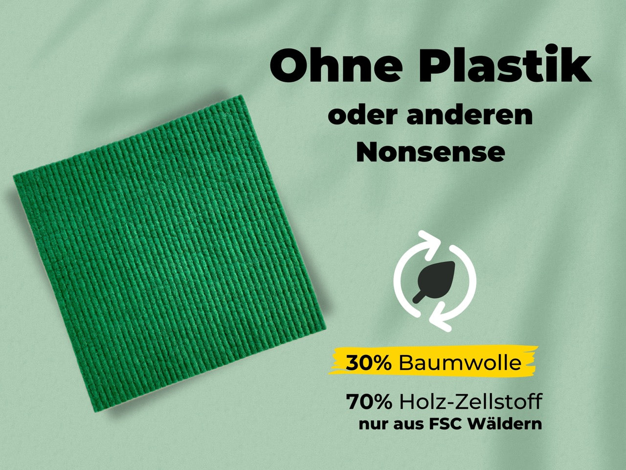 Spüllappen Forest Green Winter Edition - saugstarke Schwammtücher Plastikfrei
