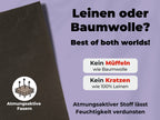 2x Halbleinen Geschirrtücher Anthrazit & 3x Spüllappen Grau (Dark-Grey)