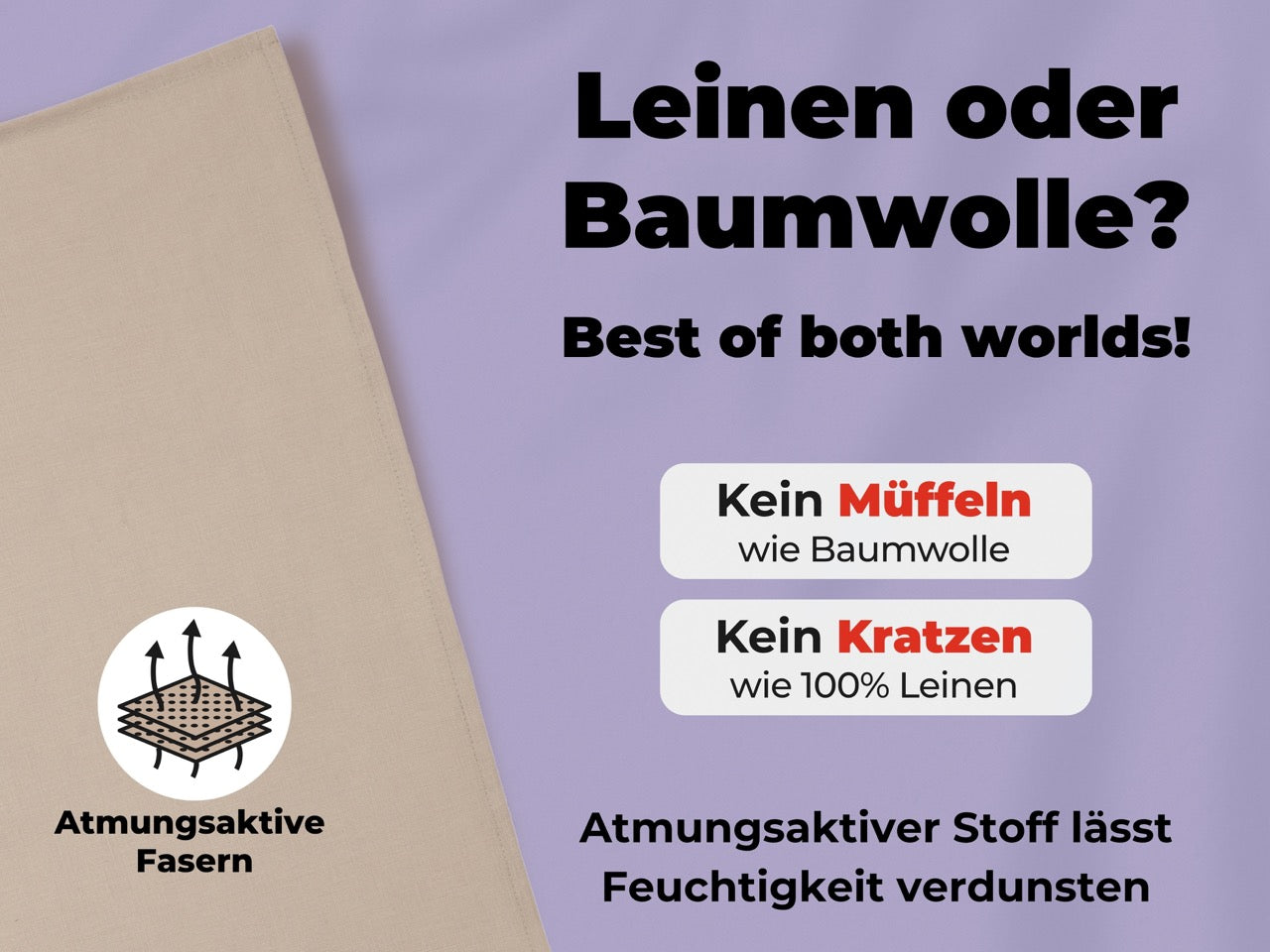 Grünschloss Geschirrtücher Halbleinen Set - 2x Geschirrtuch 50x70cm + 3x Spültücher Schwarz