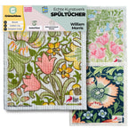 5x Art Spültücher bedruckt Set - William Morris Flower Garden