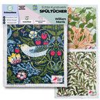 5x Art Spültücher bedruckt Set - William Morris Meisterwerke