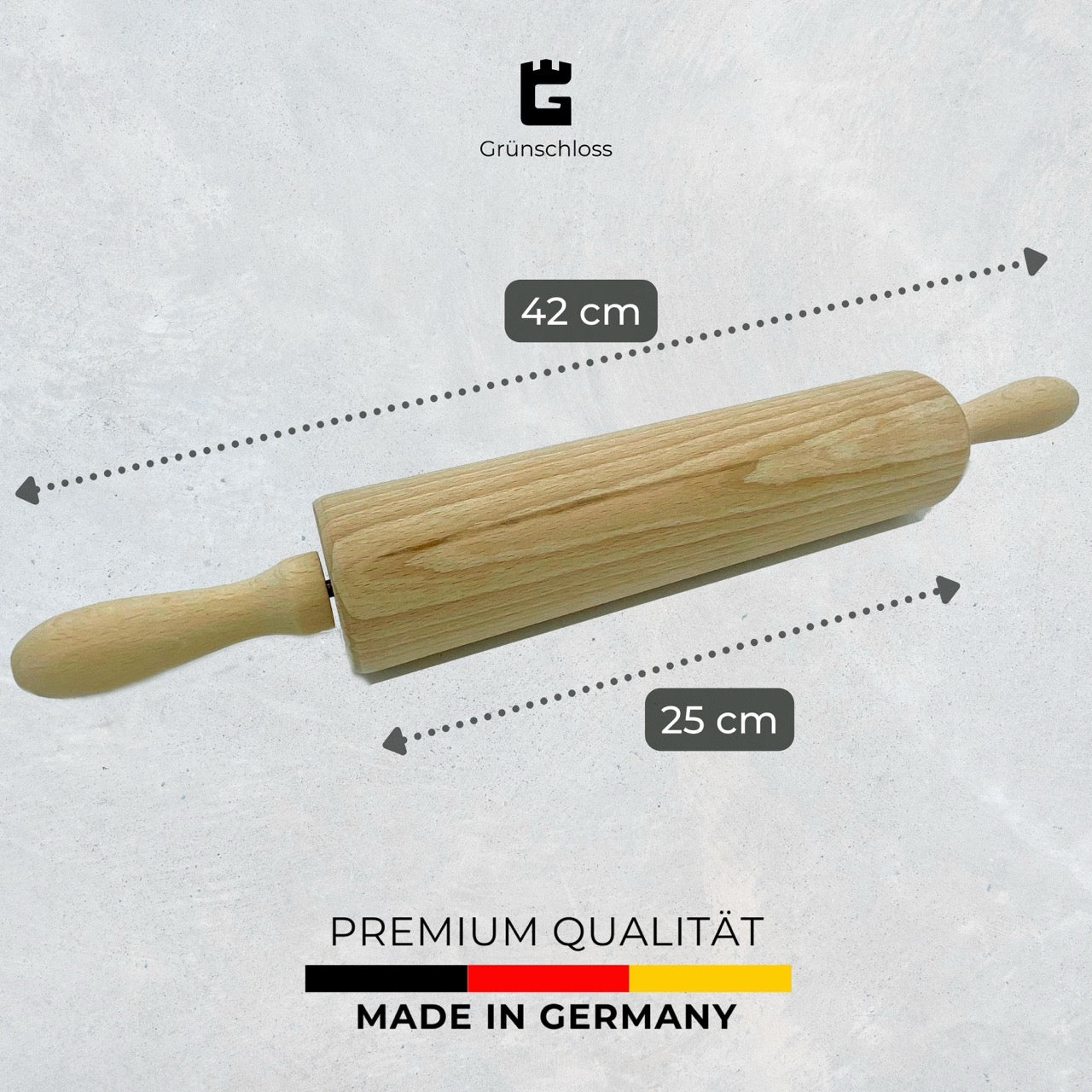 Nudelholz 25cm Rollfläche