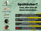 8x Power Putzlappen bunt - waschbare Haushaltstücher