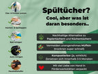 Spüllappen Forest Green Winter Edition - saugstarke Schwammtücher Plastikfrei