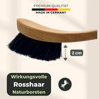 Rosshaar Schuhbürste mit Naturborsten made in Germany