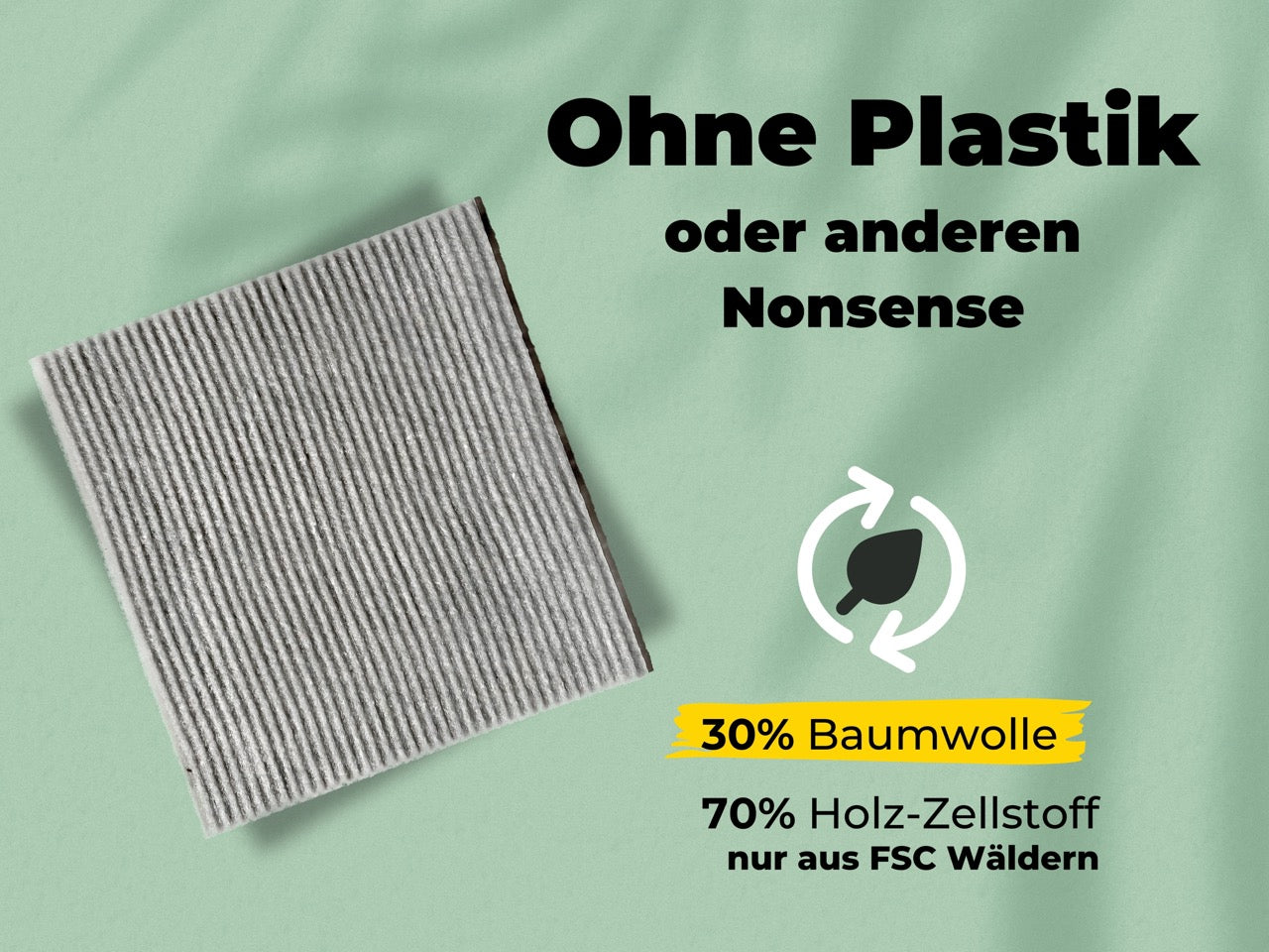 Spüllappen Forest Green Winter Edition - saugstarke Schwammtücher Plastikfrei
