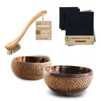 Geschenkset Nachhaltige Küche (Bowls + Spültücher + Bürste)