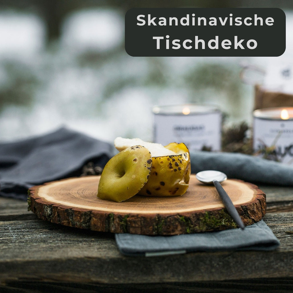 Skandinavische Tischdeko Eiche Massivholz Untersetzer Teller & Töpfe
