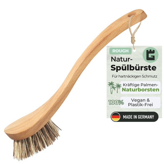 Holz Spülbürste mit Naturborsten Effektiv
