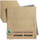 8x Spültücher Beige (Strandfeeling)