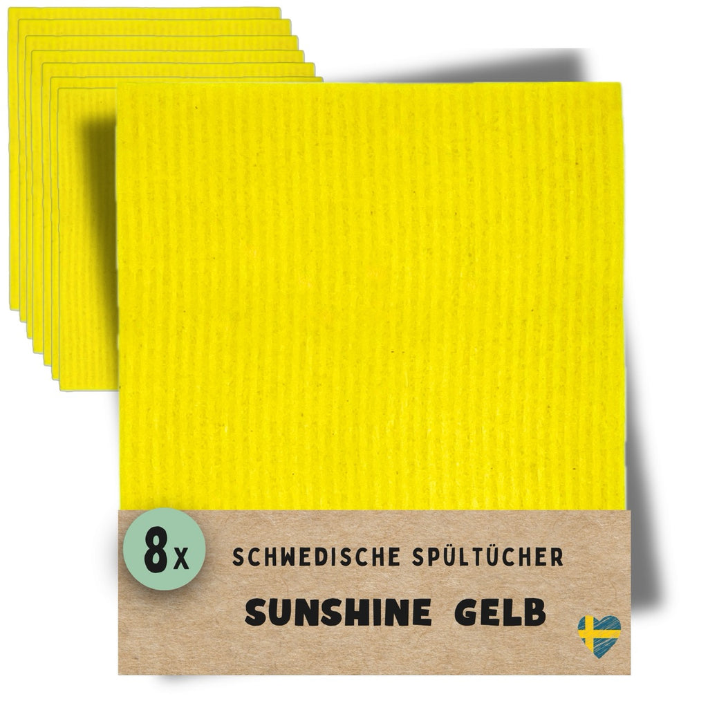 8x Spültücher Gelb (Sunshine)