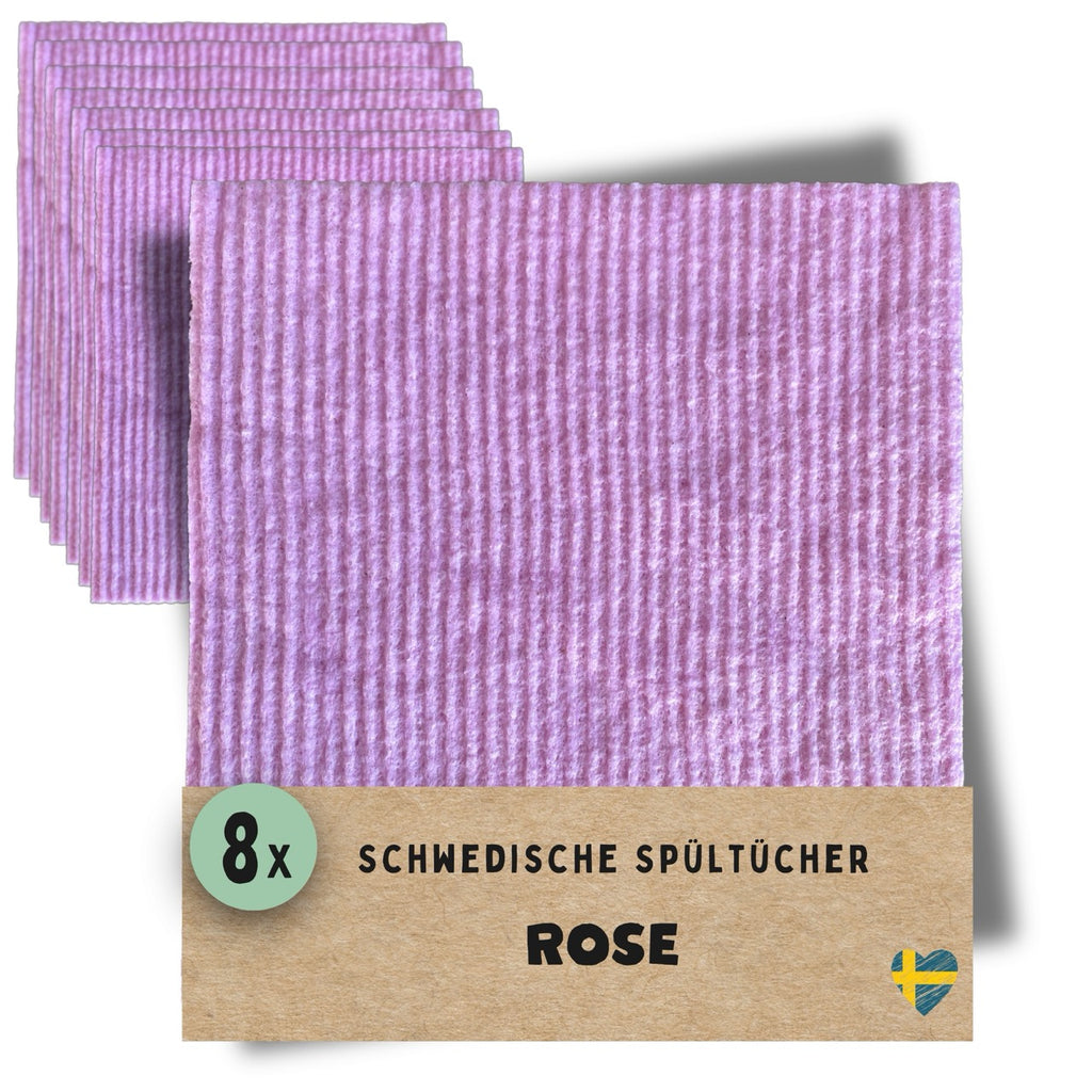 8x Spültücher Rose