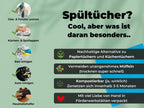 8x Elegance Putzlappen bunt - Reinigungstücher waschbar & nachhaltig