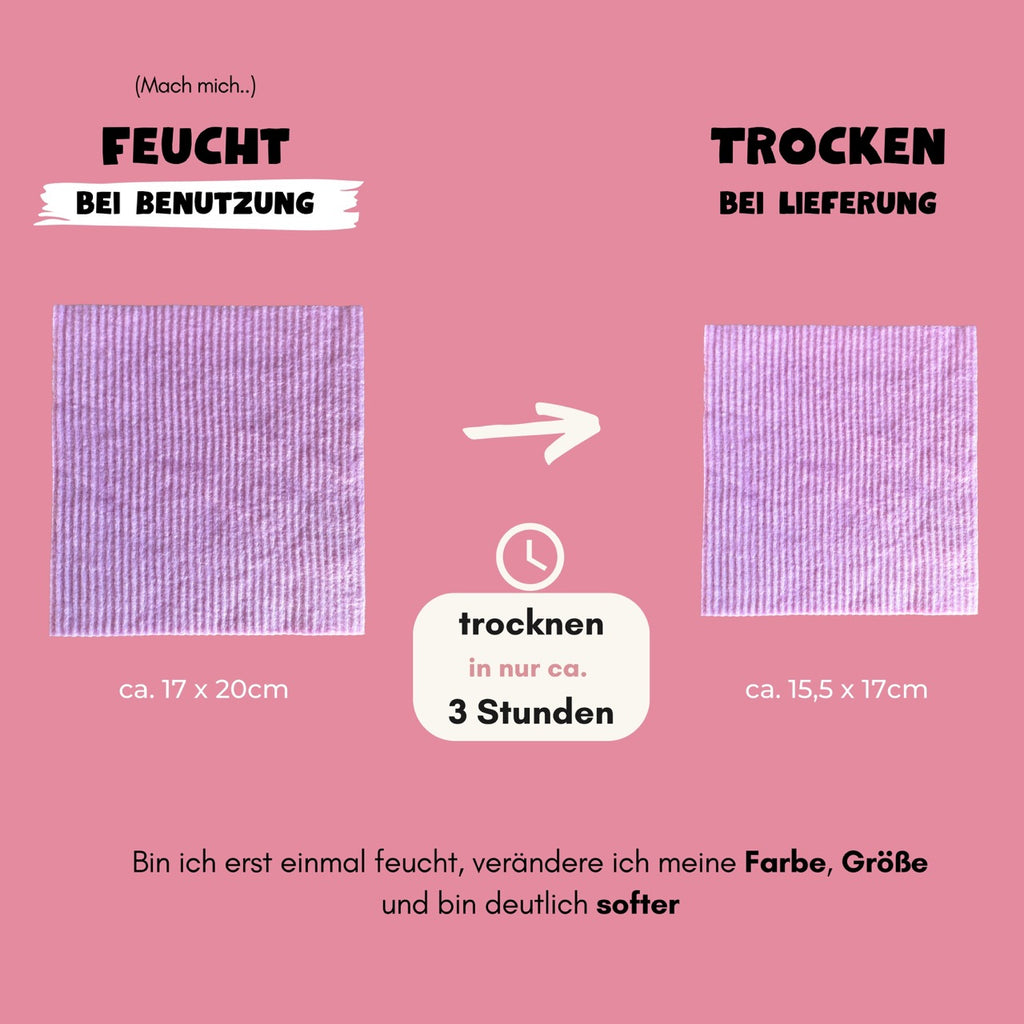 8x Spültücher Rose