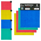 Baumwoll Spültücher waschbar mehrfarbig - made in Sweden