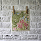 5x Art Spültücher bedruckt Set - William Morris Green Edition