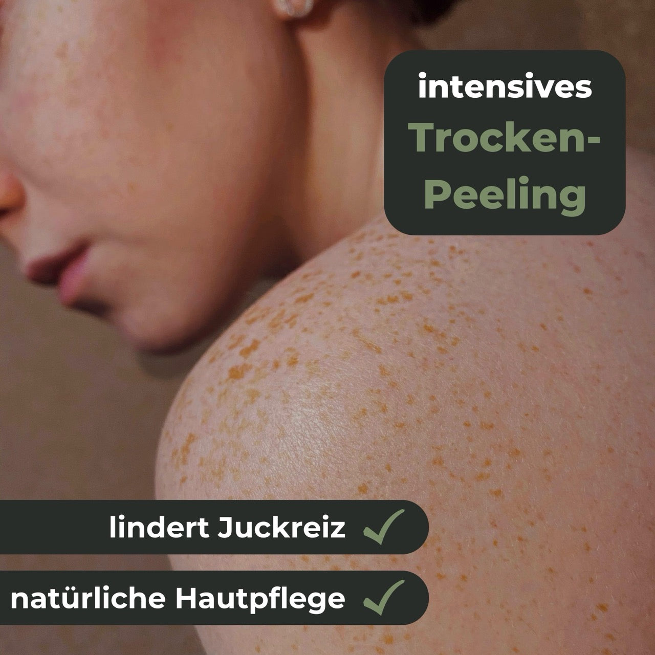 Trockenpeeling hilft bei juckender Haut natürliche Hautpflege schnelle Hilfe bei Juckreiz
