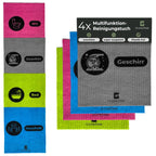 Reusable & sustainable cleaning cloths made from cotton & wood pulp