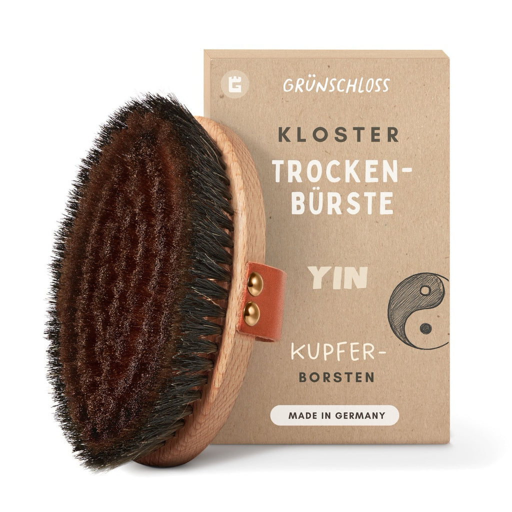 Trockenbürste Körper mit Kupfer (YIN) Energie- & Kupferbürste